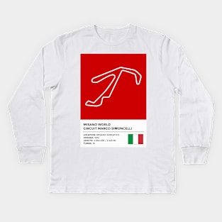 Misano World Circuit Marco Simoncelli [info] Kids Long Sleeve T-Shirt